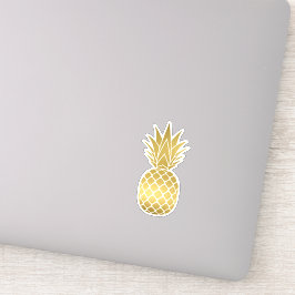 Moderne Faux Gold Ananas Sticker