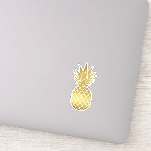 Moderne Faux Gold Ananas Sticker