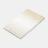 Moderne Faux Gold Confetti - op maat gesneden Post-it® Notes (Schuin)
