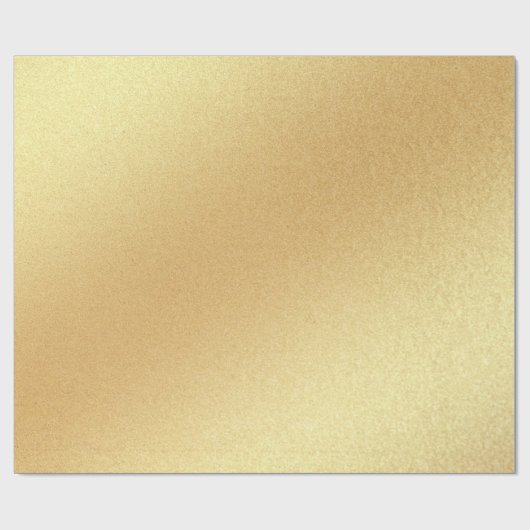 Moderne Faux Gold Glitter Gouden Elegant Glanzend Cadeaupapier (Vlak)