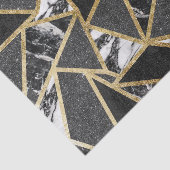 Moderne Faux Gold Glitter Marble Geometric Triangl Tissuepapier (Detail)
