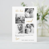 Moderne Faux Gold Kaart Verandering van adres Foto (Staand voorkant)