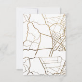 Moderne Faux Gold Kaart Verandering van adres Foto (Achterkant)