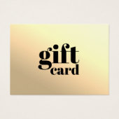 Moderne Faux Gold Printed Kraft Beauty Gift-Kaart Visitekaartje (Voorkant)