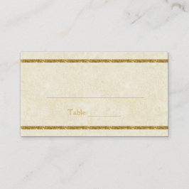 Moderne Faux Gold schittert op Ivory Place-kaarten Plaatskaartje