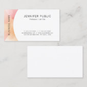 Moderne Faux Gold Simple Sjabloon Professional Visitekaartje (Voorkant / Achterkant)