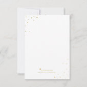Moderne Faux Gouden Folie Glamour Save De Datum Save The Date (Achterkant)