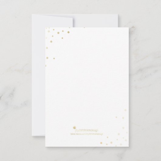 Moderne Faux Gouden Folie Glamour Save De Datum The Date (Achterkant)