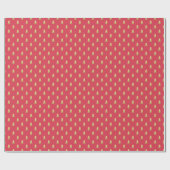 Moderne Faux Gouden Folie Kerstbomen Vette kleur Cadeaupapier (Vlak)