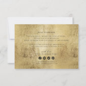 Moderne faux gouden luxe business bedankt (Achterkant)