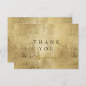 Moderne faux gouden luxe business bedankt (Voorkant / Achterkant)