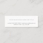 moderne faux gouden strepen op elegant wit
 mini visitekaartje (Achterkant)