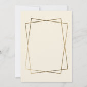 Moderne faux gouden typografie ivoor Sweet 16 Kaart (Achterkant)