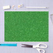 Moderne Faux Green Glitter Lux Tissue Paper Tissuepapier (Craft)