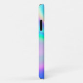 moderne Faux Iridescent met naam Case-Mate iPhone Case (Achterkant/rechts)