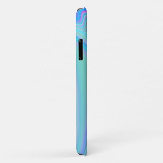 moderne Faux Iridescent met naam Case-Mate iPhone Case (Achterkant/rechts)