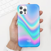  moderne Faux Iridescent met naam Case-Mate iPhone Case