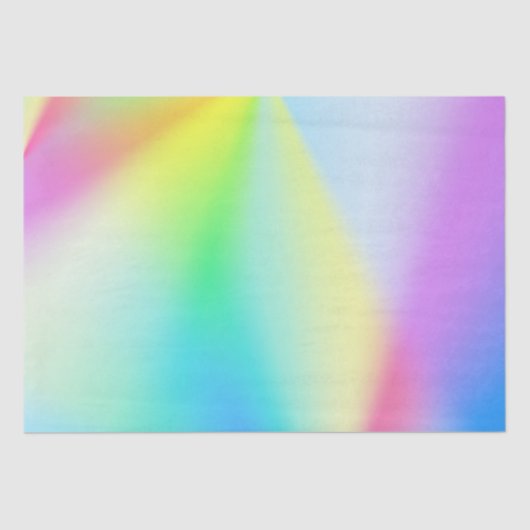 Moderne faux iriserende pastel regenboog kleuren tissuepapier (Voorkant)
