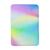Moderne faux iriserende pastel regenboogkleur badmat (Voorkant Verticaal)