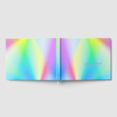 Moderne faux iriserende pastel regenboogkleur gastenboek (Volledig)