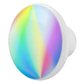 Moderne faux iriserende pastel regenboogkleur keramische knop (Rechts)