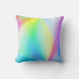 Moderne faux iriserende pastel regenboogkleur kussen