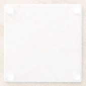 Moderne Faux Marble Roze Moderne Beverage Coaster Glazen Onderzetter (Achterkant)