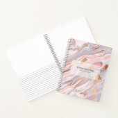 Moderne faux marmer textuur notitieboek (Binnen)