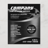 Moderne faux metallic auto flyer (Voorkant)