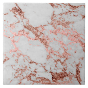 Moderne faux nam goud schittert marmeren tegeltje
