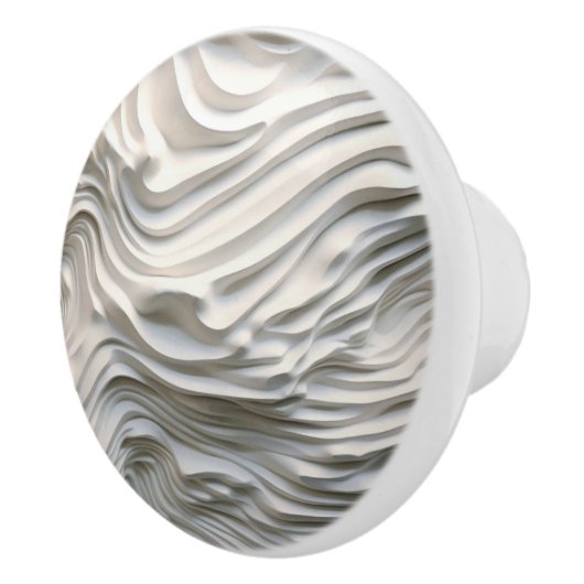 Moderne Faux Reliëf Kust Keramische Knop (Rechts)