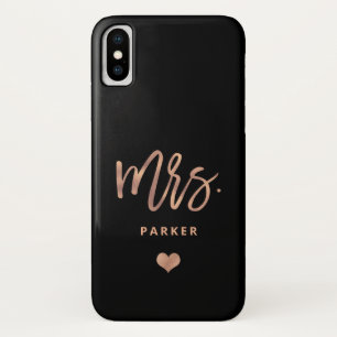 Moderne Faux Roos Gold in penseelscript   Mevrouw Case-Mate iPhone Case