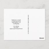 Moderne Faux Roos Goud Geometrische foto Dank u Briefkaart (Achterkant)