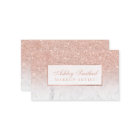 Moderne faux rose goud glitter marmeren ombre make