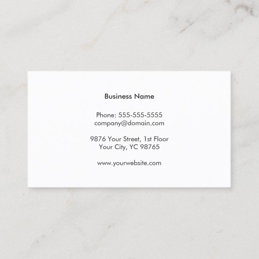 Moderne Faux Zilver Geometrisch Patroon Consultant Visitekaartje (Achterkant)