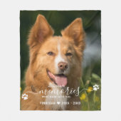 Moderne favoriete herinneringen gepersonaliseerd g fleece deken (Voorkant)