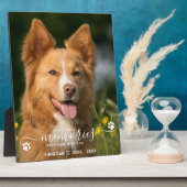 Moderne Favoriete Herinneringen Persoonlijk Dieren Fotoplaat (Zijkant)