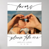 Moderne Favorieten Kalligrafie Script Foto Poster (Voorkant)