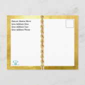 Moderne Feather Christmas Tree Feestdagenkaart (Achterkant)