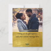 Moderne Feather Christmas Tree | Foto Feestdagenkaart (Achterkant)