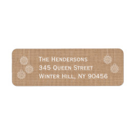 Moderne feestdag - Etiket - bruin