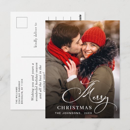 Moderne feestdag feestdag feestdag briefkaart (Voorkant / Achterkant)