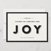 Moderne feestdag feestdagenkaart (Voorkant)