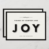 Moderne feestdag feestdagenkaart (Voorkant / Achterkant)