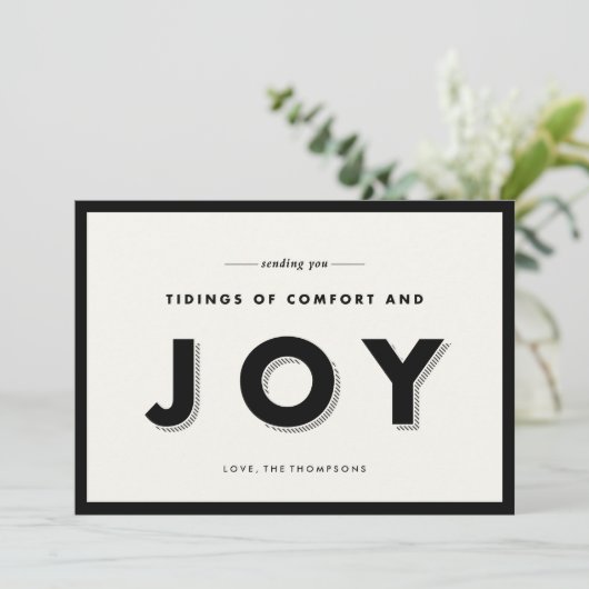 Moderne feestdag feestdagenkaart (Staand voorkant)