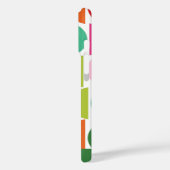 Moderne feestdag groen roze geometrisch gepersonal Case-Mate iPhone case (Achterkant / Links)