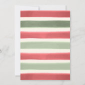 Moderne feestdag in de Waterverf Kerst Kaart (Achterkant)