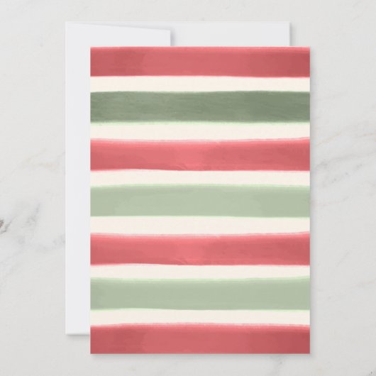 Moderne feestdag in de Waterverf Kerst Kaart (Achterkant)