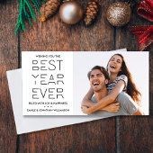 Moderne feestdag in nieuwjaar Foto: beste jaar ooi Feestdagenkaart