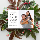 Moderne feestdag in nieuwjaar Foto: beste jaar ooi Feestdagenkaart